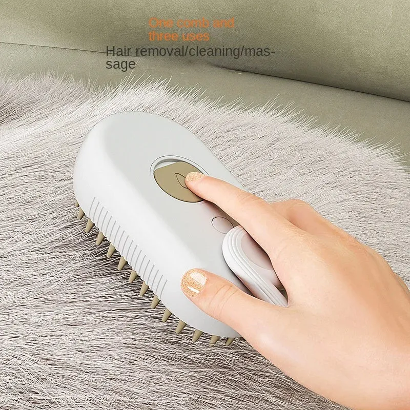 Trendy Steam 3 in 1 Electric Massage Pet Grooming Brush