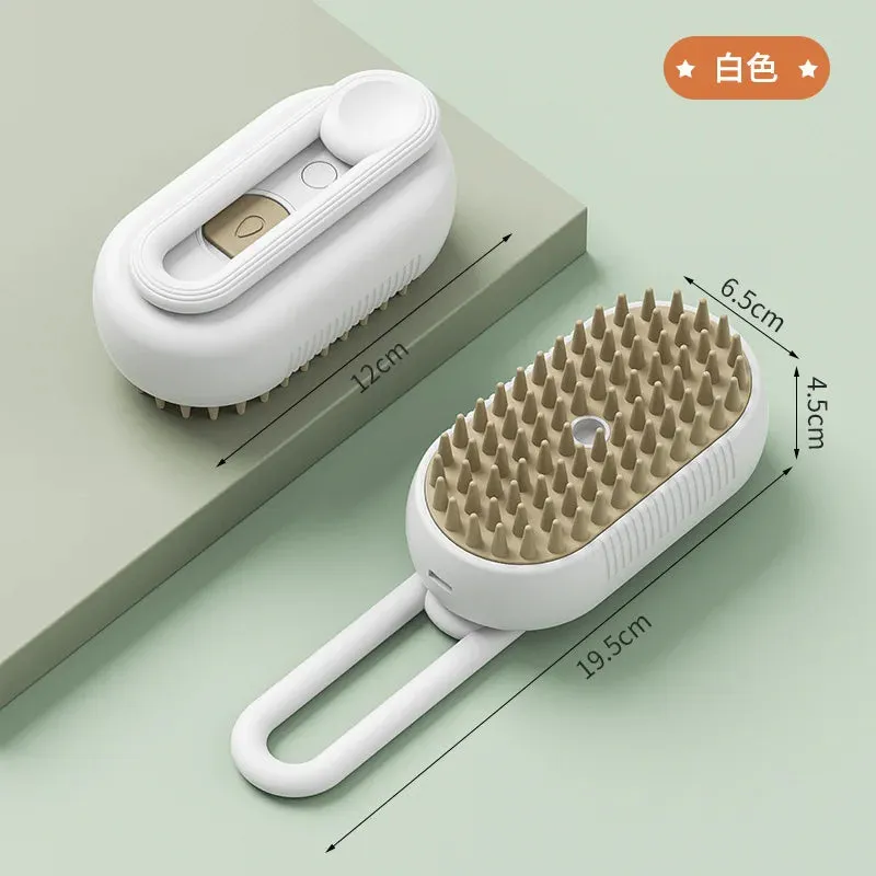 Trendy Steam 3 in 1 Electric Massage Pet Grooming Brush