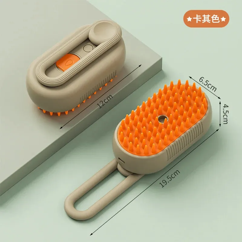 Trendy Steam 3 in 1 Electric Massage Pet Grooming Brush