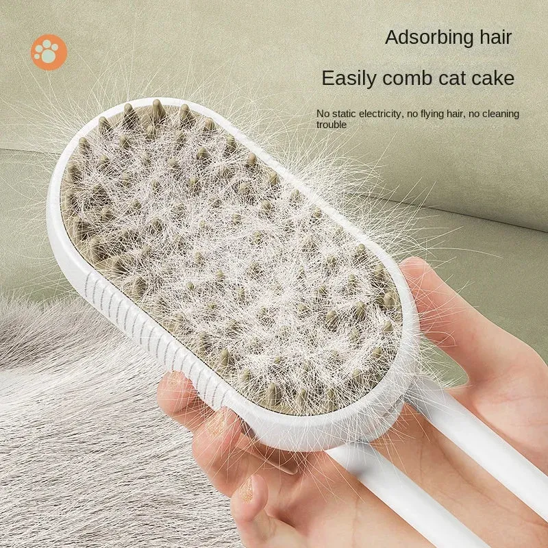 Trendy Steam 3 in 1 Electric Massage Pet Grooming Brush