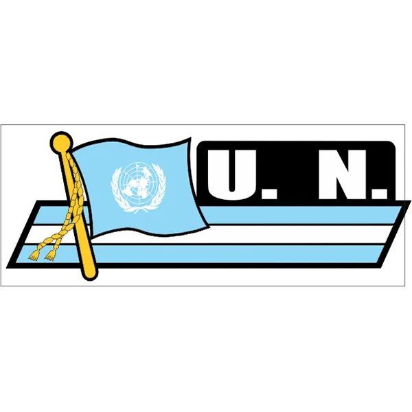 UN Flag Car Sidekick Decal